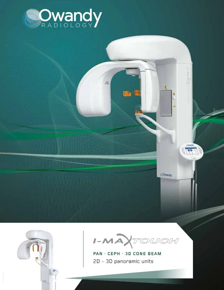 I-Max Touch brochure — PAN · CEPH · 3D Cone Beam