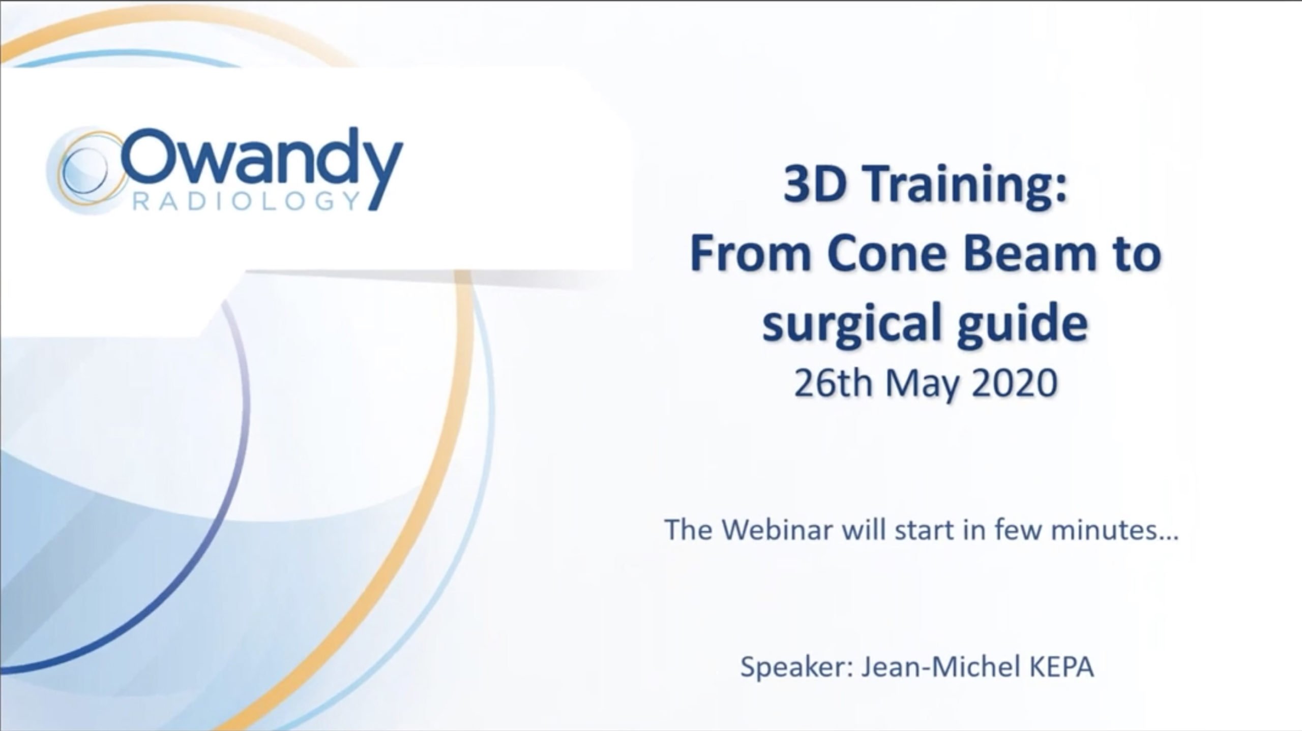 3D Training From cone beam to surgical guide